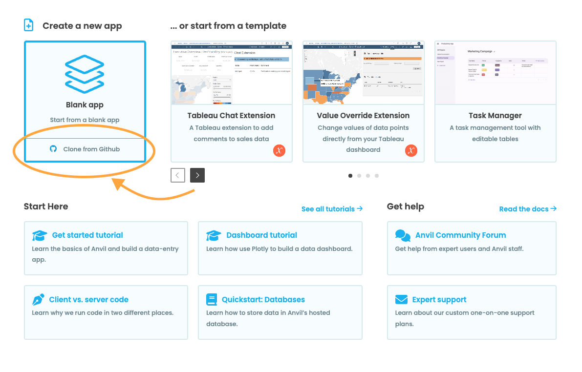 Clone from GitHub